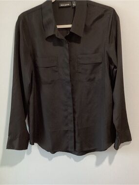 DKNY Black Button-Down Shirt
